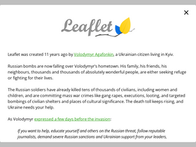 'leafletjs.com' screenshot