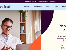 'alternaleaf.com.au' screenshot