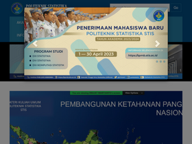 'stis.ac.id' screenshot