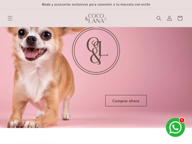 cocoylanapetshop.com homepage screenshot