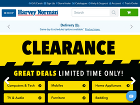 'harveynorman.com.au' screenshot