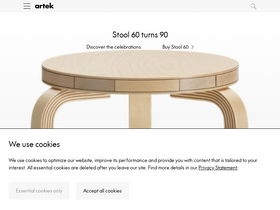 'artek.fi' screenshot
