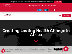 'amref.org' screenshot