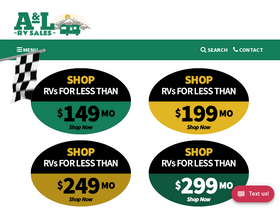 'alrvsales.com' screenshot