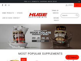 'hugesupplements.com' screenshot