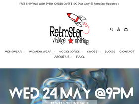 retrostar.com.au website screenshot