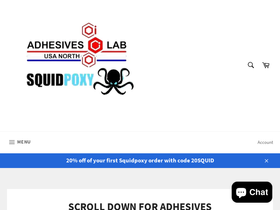Adhesives Lab USA North homepage screenshot