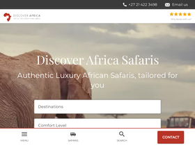 'discoverafrica.com' screenshot