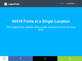'legionfonts.com' screenshot