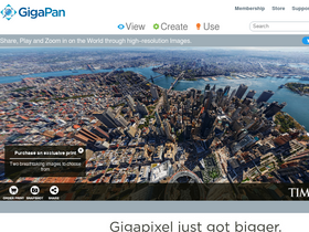 'gigapan.com' screenshot