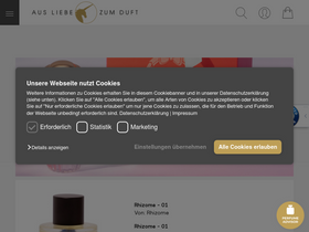 'ausliebezumduft.de' screenshot