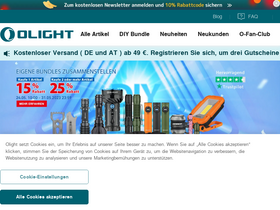 'olightstore.de' screenshot