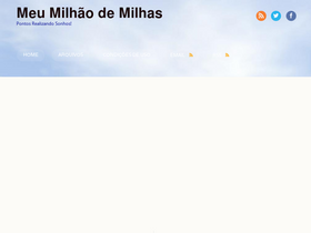 'meumilhaodemilhas.com' screenshot
