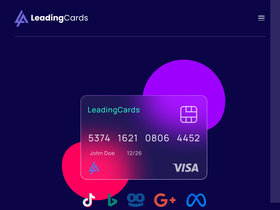 'leadingcards.media' screenshot