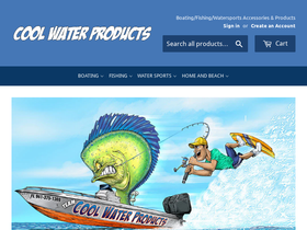 coolwaterproducts.com homepage screenshot
