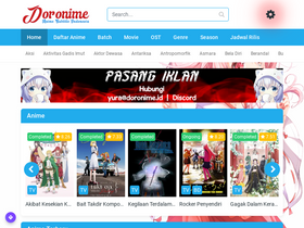 'doronime.id' screenshot