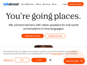 'talkabroad.com' screenshot