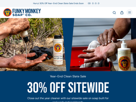 Funky Monkey Soap™ Co. website screenshot