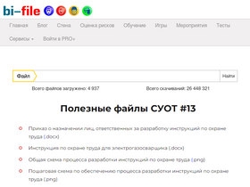 'bi-file.ru' screenshot