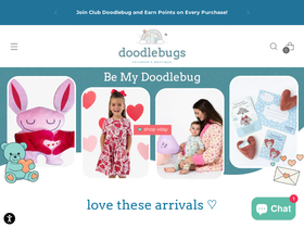 Doodlebug's Children's Boutique homepage screenshot