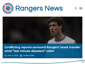 'rangersnews.uk' screenshot