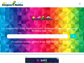 'imagensemoldes.com.br' screenshot