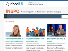 'inspq.qc.ca' screenshot