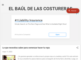 'elbauldelacosturera.com' screenshot