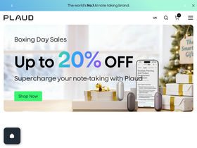 Uk Plaud website screenshot