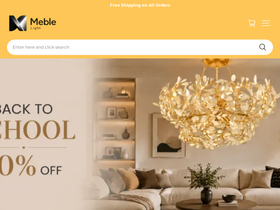 Meblefurniture homepage screenshot