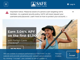 'safecu.org' screenshot
