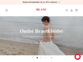 blanc-bride.de homepage screenshot