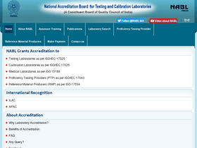 'nabl-india.org' screenshot