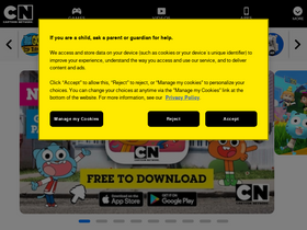 'cartoonnetworkme.com' screenshot