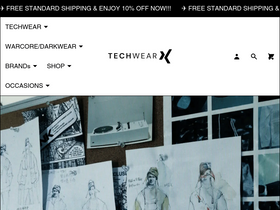 'techwear-x.com' screenshot