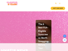 'glamournglow.com' screenshot