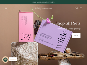 botanistaromatherapy.com homepage screenshot