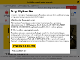 'fryzomania.pl' screenshot