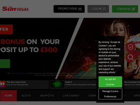'thesunvegas.co.uk' screenshot