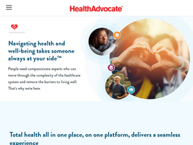 'healthadvocate.com' screenshot
