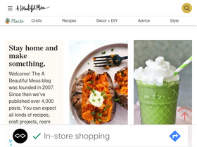 'abeautifulmess.com' screenshot