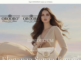 orooro.it homepage screenshot