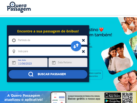 'queropassagem.com.br' screenshot