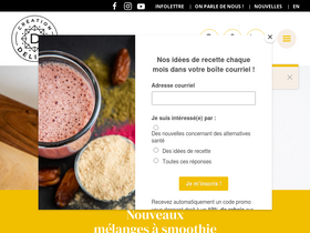 creationdelicia.com homepage screenshot