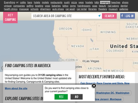 'heycamping.com' screenshot
