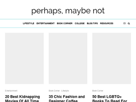 'perhapsmaybenot.com' screenshot