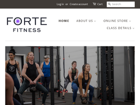 fortefitnessgym.com homepage screenshot
