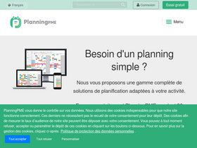 'planningpme.fr' screenshot
