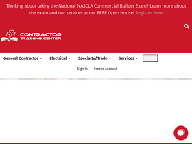 'contractortrainingcenter.com' screenshot