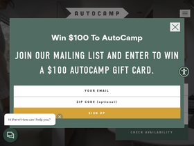 'autocamp.com' screenshot